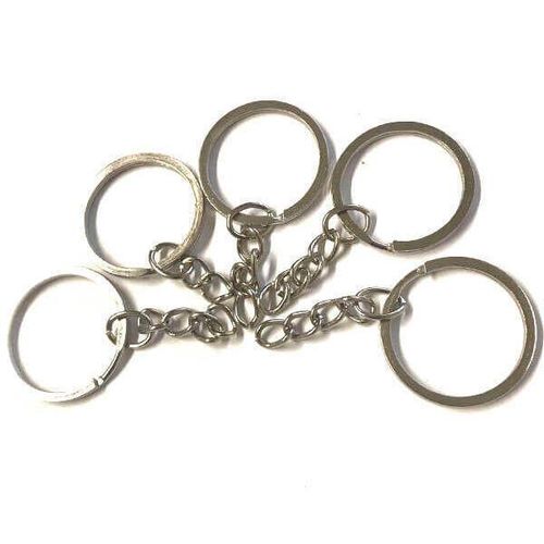 Nøkkelring med lenke 5-pk