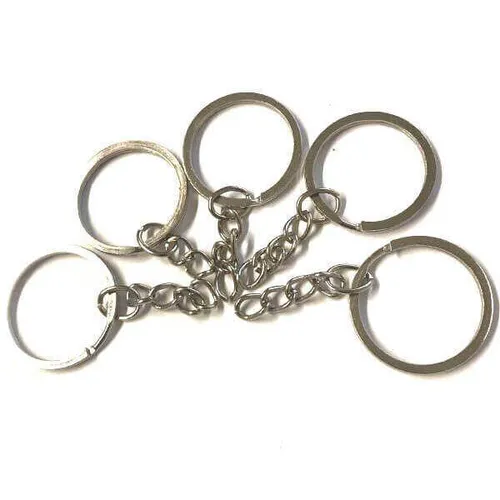 Nøkkelring med lenke 5-pk